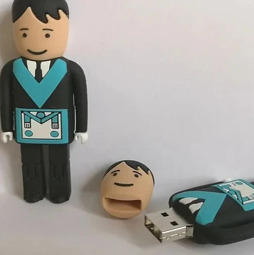 Master Mason Blue Lodge USB Flash Drives - Mason USB Stick 8GB - Bricks Masons