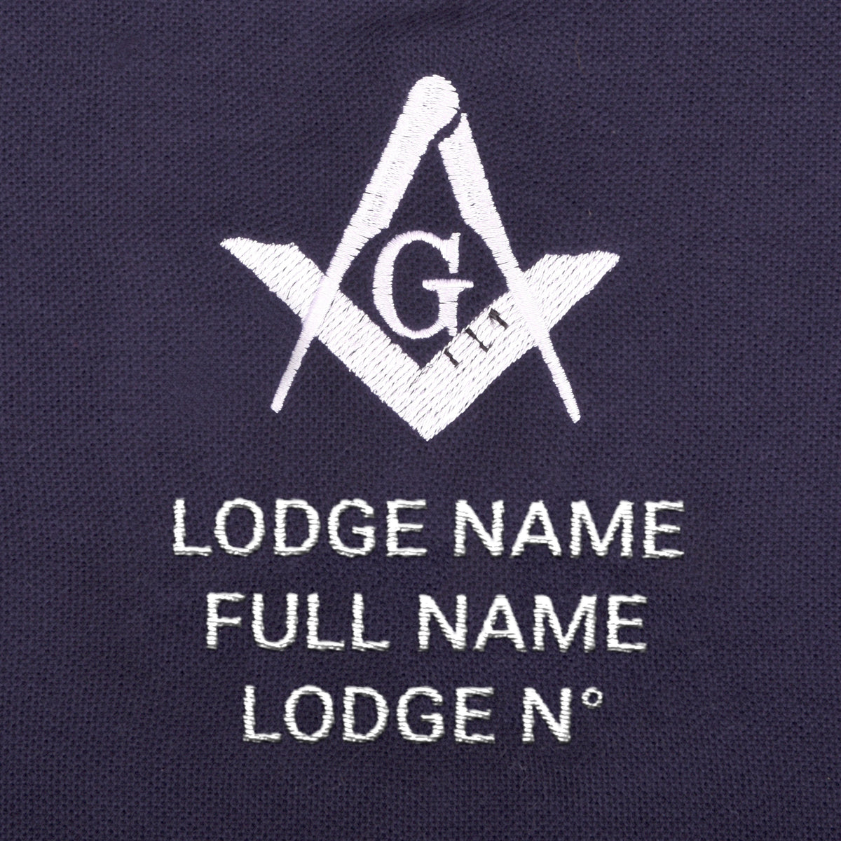 Master Mason Blue Lodge Polo Shirt - Blue Color True Cotton Customizable - Bricks Masons