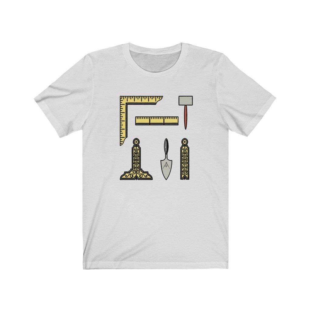 Masonic T-Shirt - Masonic Tools - Bricks Masons
