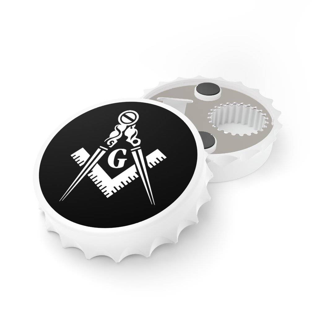 Master Mason Blue Lodge Bottle Opener - Black Square & Compass G - Bricks Masons