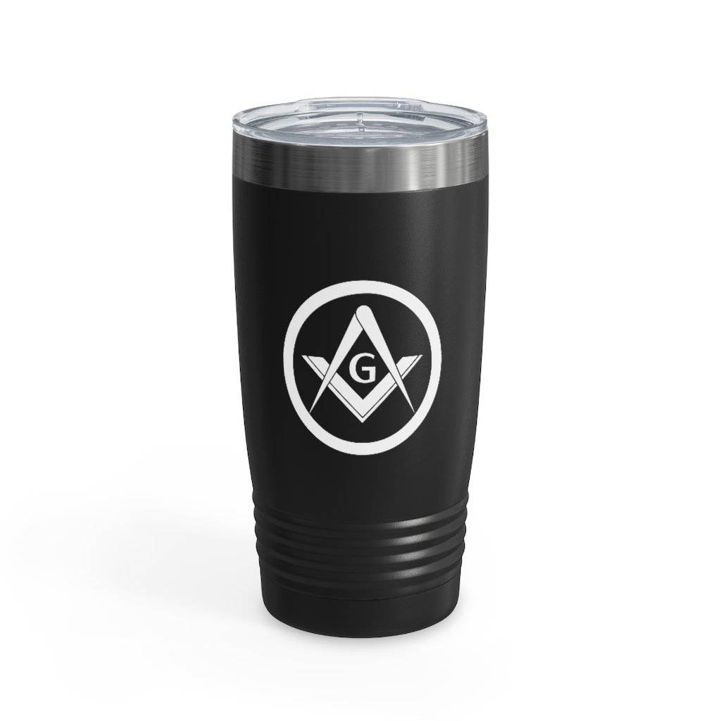 Master Mason Blue Lodge Ringneck Tumbler - 20oz Square & Compass G - Bricks Masons