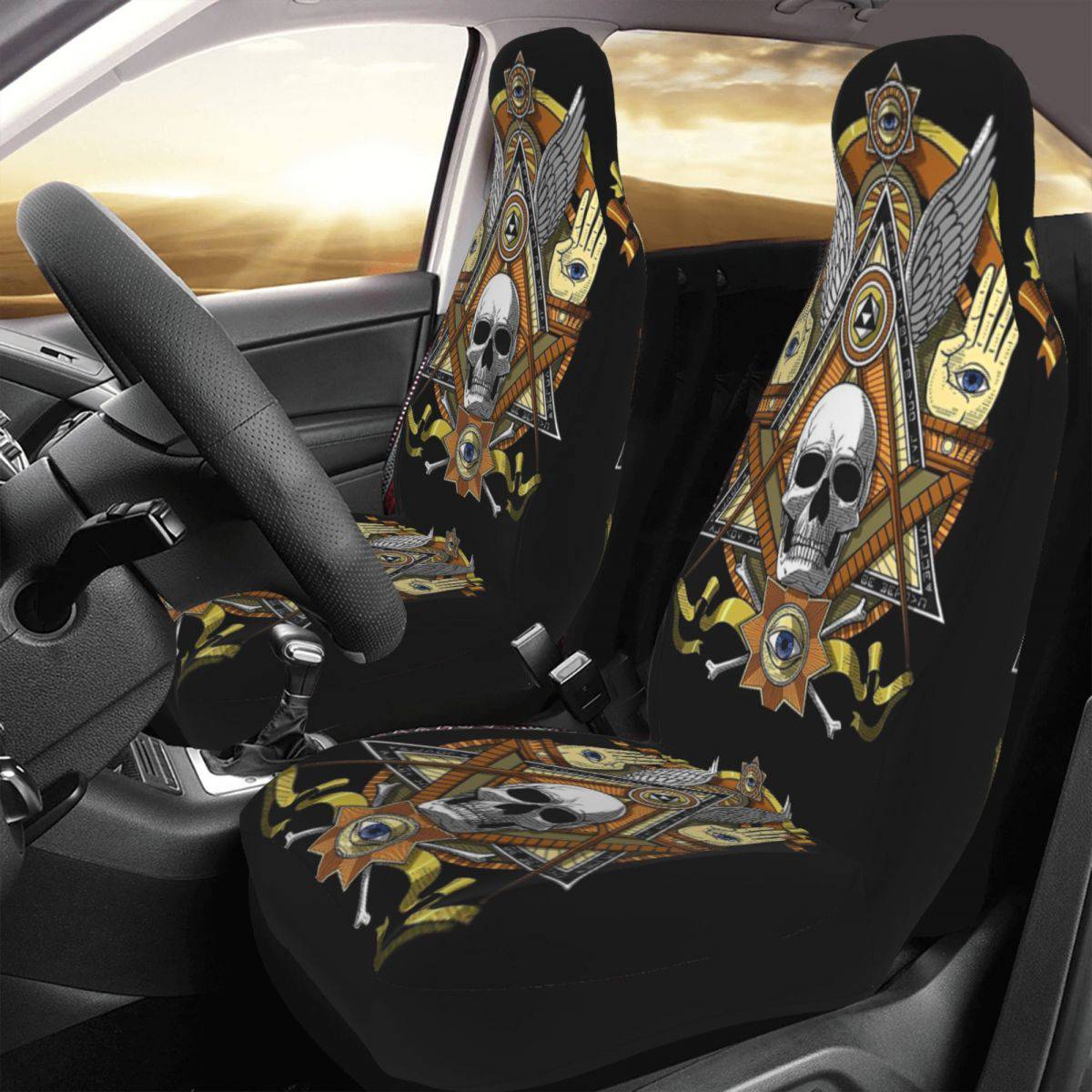 Widows Sons Car Seat Cover - 2 Pieces - Bricks Masons