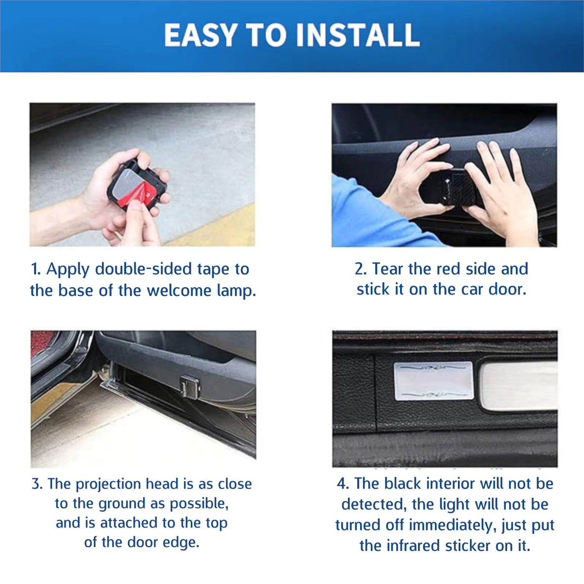 33rd Degree Scottish Rite Car Door Light Projector - Customizable Wireless LED - Bricks Masons