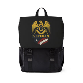 Master Mason Blue Lodge Backpack - Veteran Mason Square & Compass G - Bricks Masons