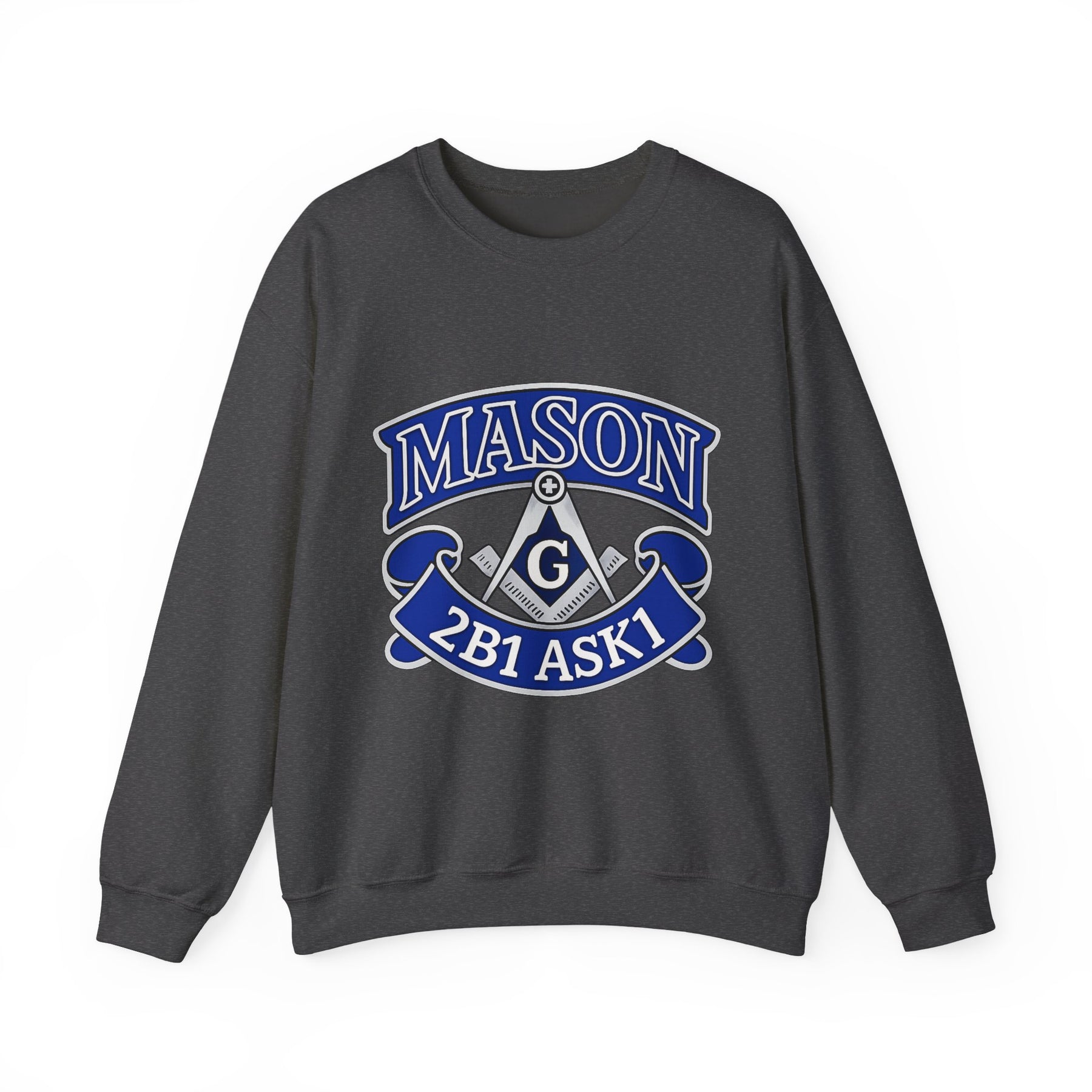 Master Mason Blue Lodge Sweatshirt - 2B1 ASK1 Square & Compass G - Bricks Masons