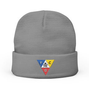 Knights of Pythias Beanie - Knit Embroidery Emblem - Bricks Masons