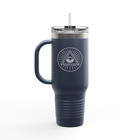 Eye of Providence Ringneck Tumbler - 40oz Stainless Steel & Insulated - Bricks Masons