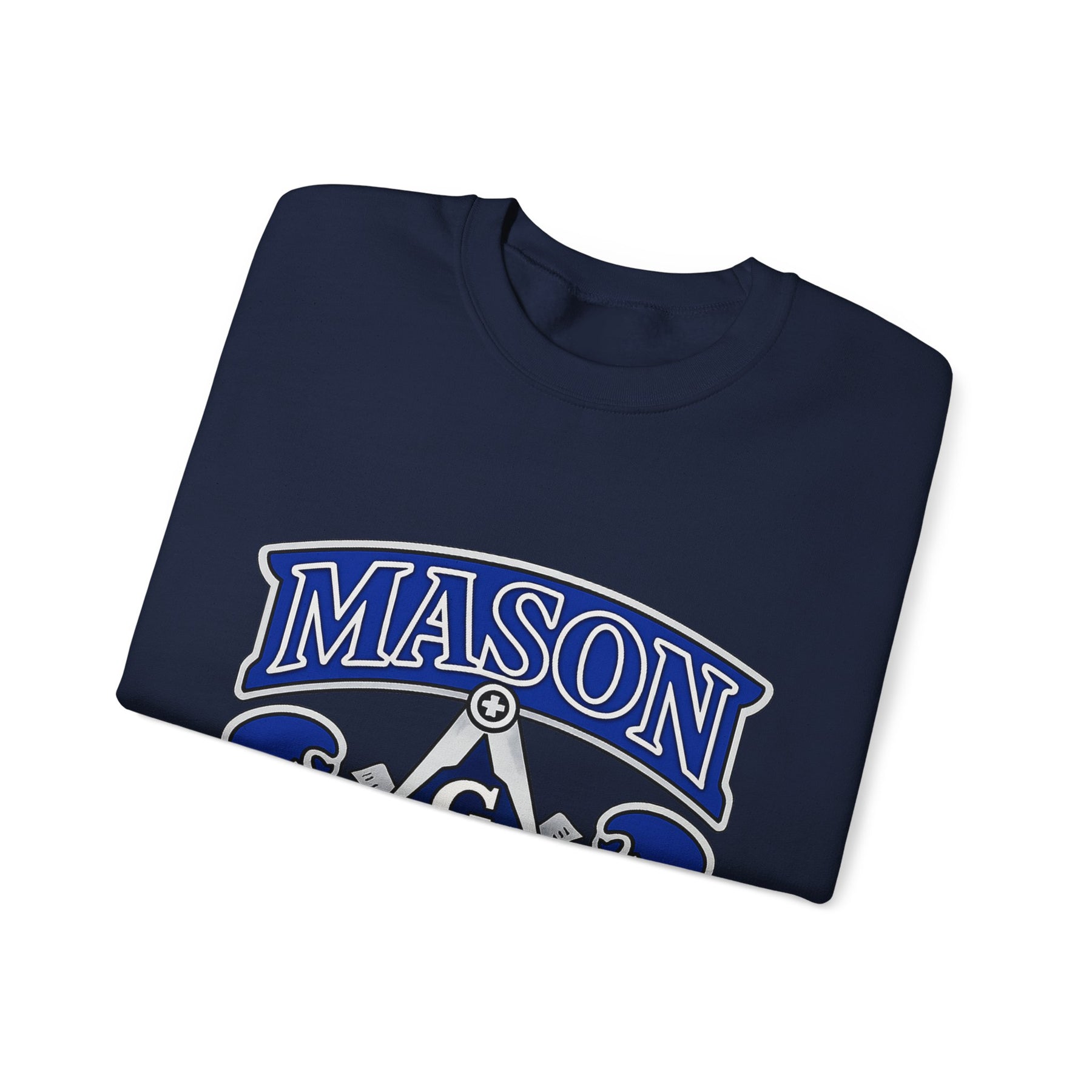 Master Mason Blue Lodge Sweatshirt - 2B1 ASK1 Square & Compass G - Bricks Masons