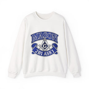 Master Mason Blue Lodge Sweatshirt - 2B1 ASK1 Square & Compass G - Bricks Masons