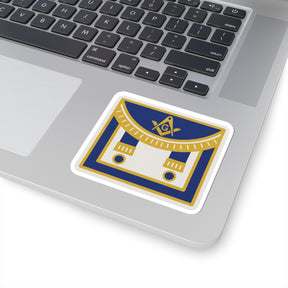 Master Mason Blue Lodge Sticker Decal - Kiss-Cut Blue Apron - Bricks Masons
