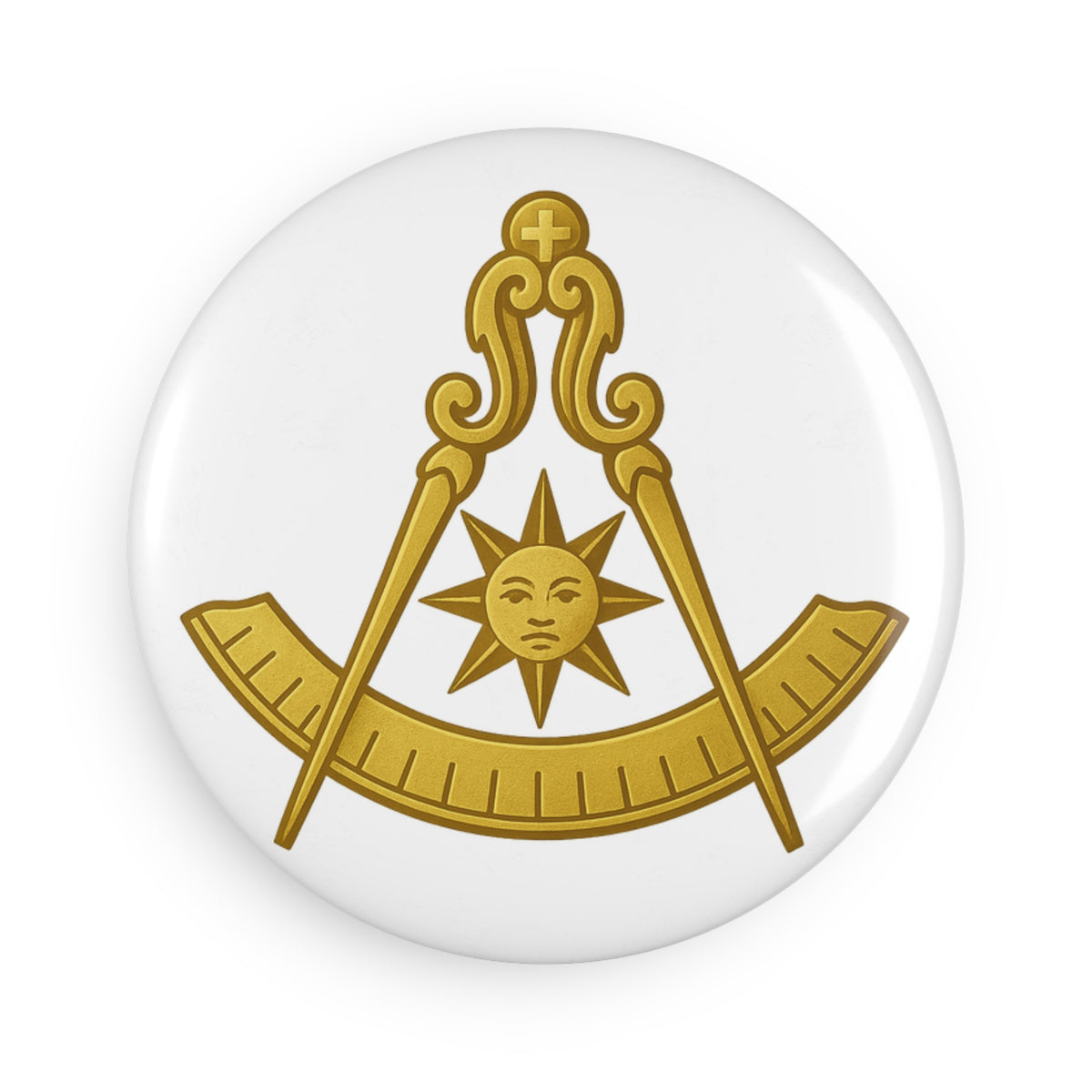 Past Master Blue Lodge Magnet - Decorative Refrigerator - Bricks Masons