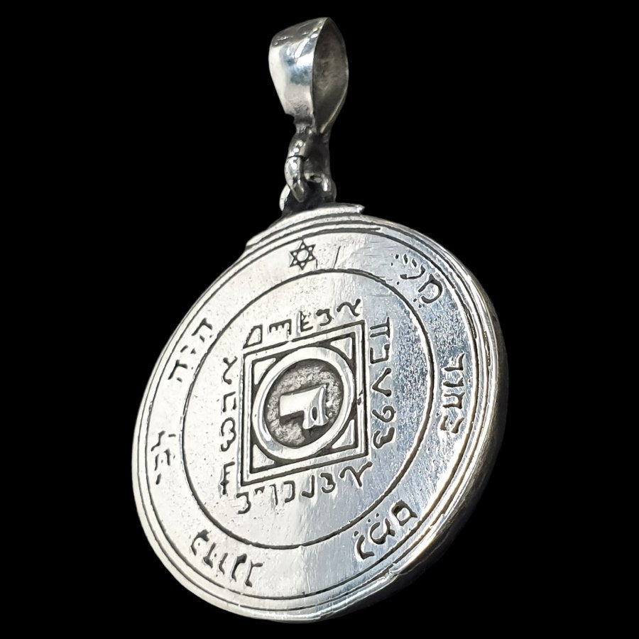Solomon's Fifth Pentacle of Venus Pendant, Silver, 3 cm, Art. 1206 - Bricks Masons