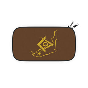 Master Mason Blue Lodge Passport Wallet - Florida Mason With Shoulder & Wrist Strap - Bricks Masons