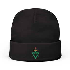 Allied Masonic Degrees Beanie - Knit Embroidery Various Colors - Bricks Masons