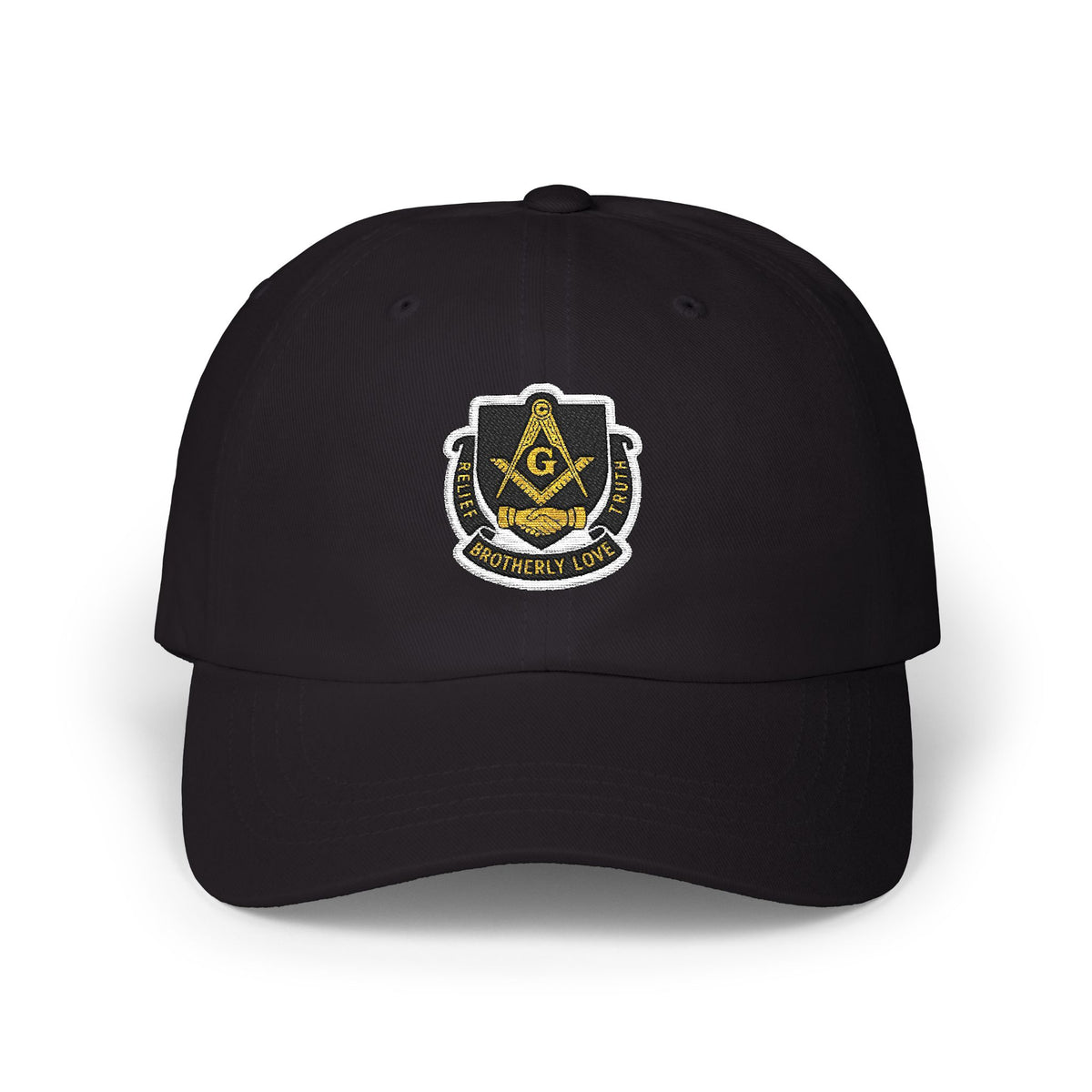 Master Mason Blue Lodge Baseball Cap - Cotton Brotherly Love - Bricks Masons
