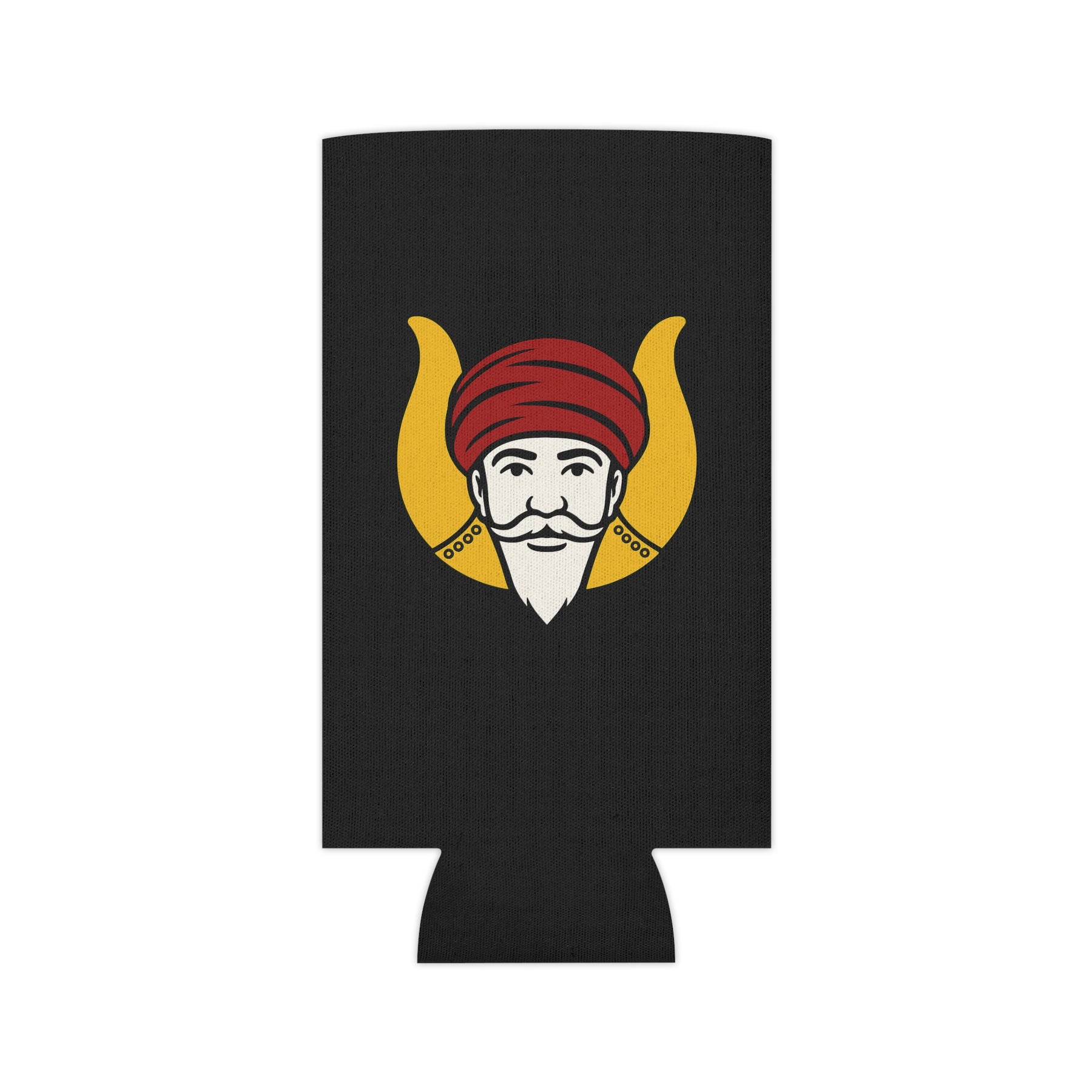 GROTTO Can Cooler - Black With Polyester Exterior - Bricks Masons