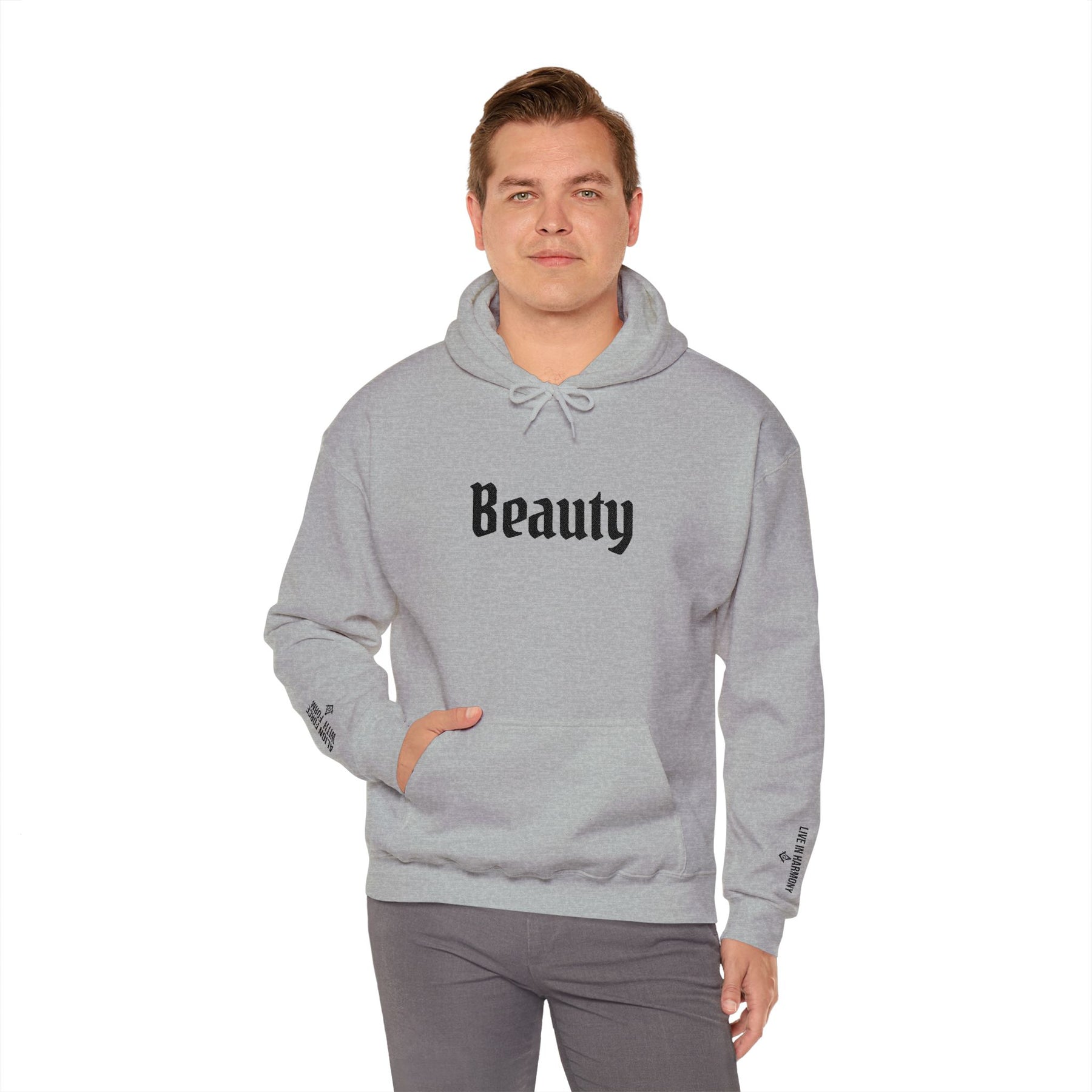 Master Mason Blue Lodge Hoodie - Beauty Front & Sleeves Embroidery - Bricks Masons