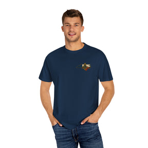 Master Mason Blue Lodge T-Shirt - Garment-Dyed North Carolina Mason - Bricks Masons