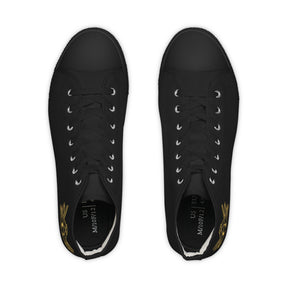 Master Mason Craft Sneaker - High Top Black & White S&C G Gold - Bricks Masons