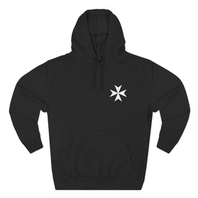 Order of Saint Lazarus Hoodie - Embroidered Chest Logo - Bricks Masons