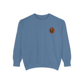 Master Mason Blue Lodge Sweatshirt - Embroidered Emblem Fire Fighter - Bricks Masons