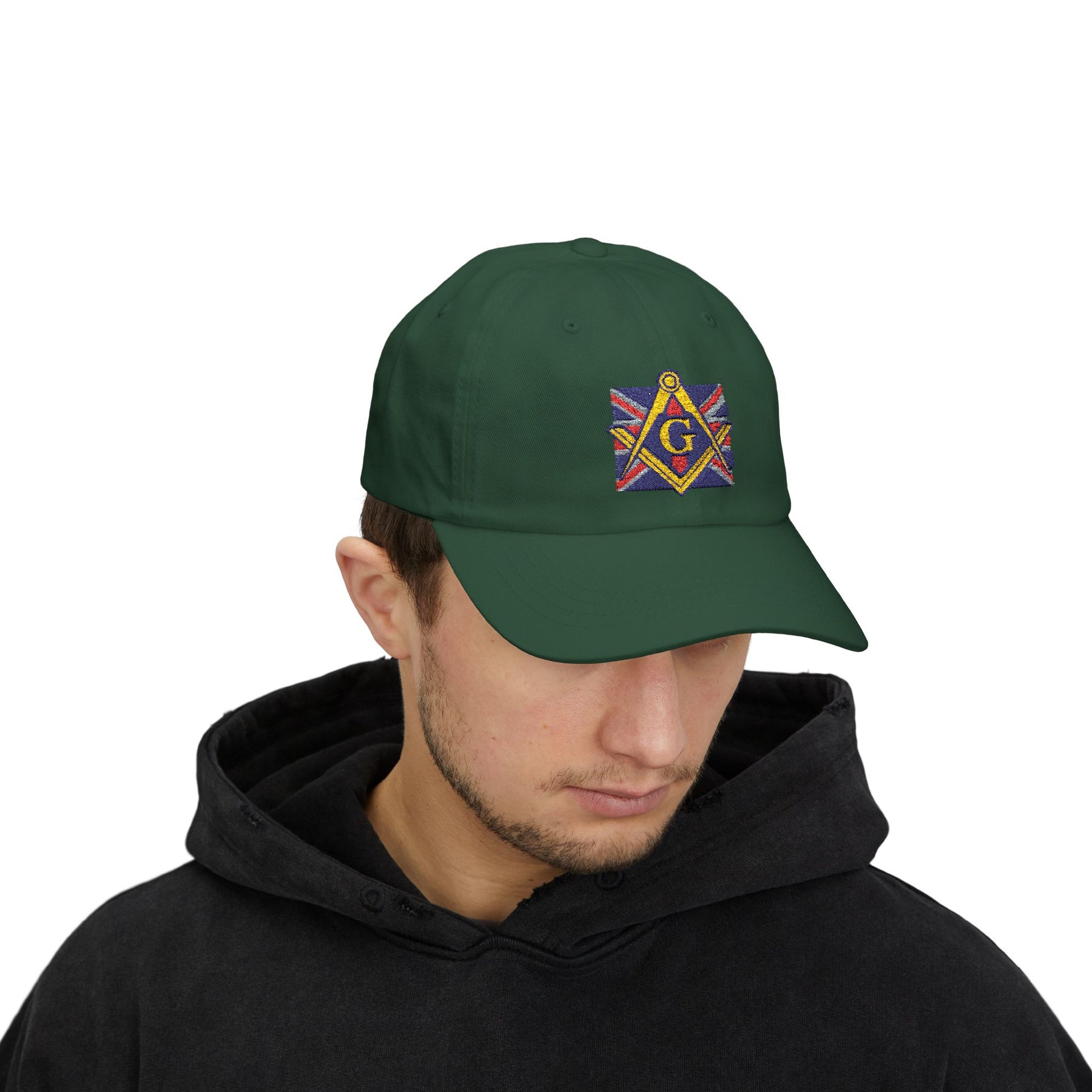 Master Mason Craft Baseball Cap - United Kingdom Mason Square & Compass G - Bricks Masons