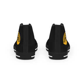 Royal Ark Mariner Sneaker - High Top Black & White Golden Emblem - Bricks Masons