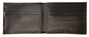 Widows Sons Wallet - Chocolate Hair Inlay Bi-fold Brown - Bricks Masons
