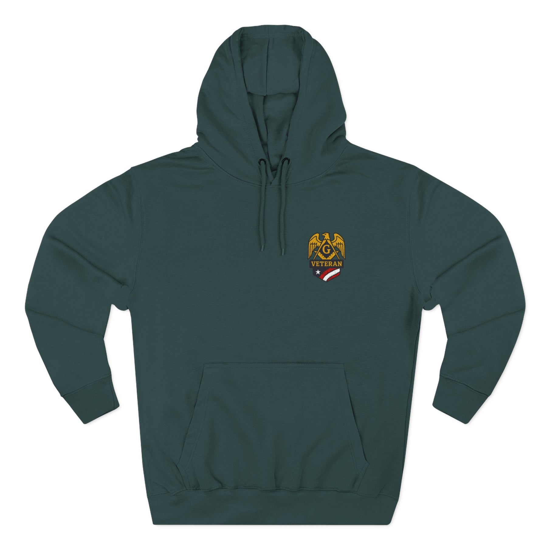 Master Mason Blue Lodge Hoodie - Veteran Mason Three-Panel Fleece - Bricks Masons