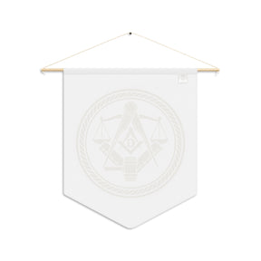 Master Mason Blue Lodge Pennant - Symbol of Justice and Moral Leadership - Bricks Masons