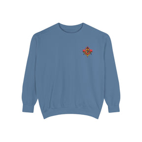 Master Mason Blue Lodge Canada Jurisdiction Sweatshirt - Maple Leaf & Golden S&C - Bricks Masons