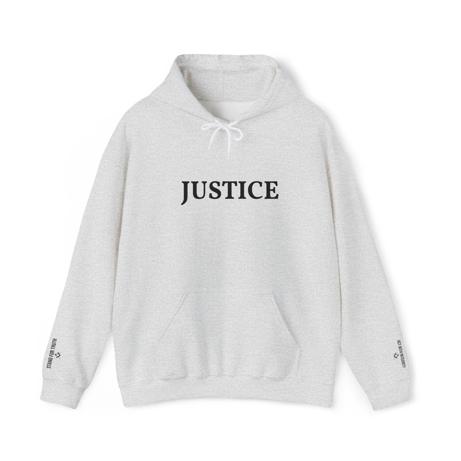 Entered Apprentice Blue Lodge Hoodie - Justice Front & Sleeves Embroidery - Bricks Masons