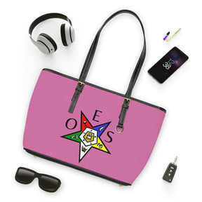OES Handbag - Pink PU Leather With Ample Interior - Bricks Masons
