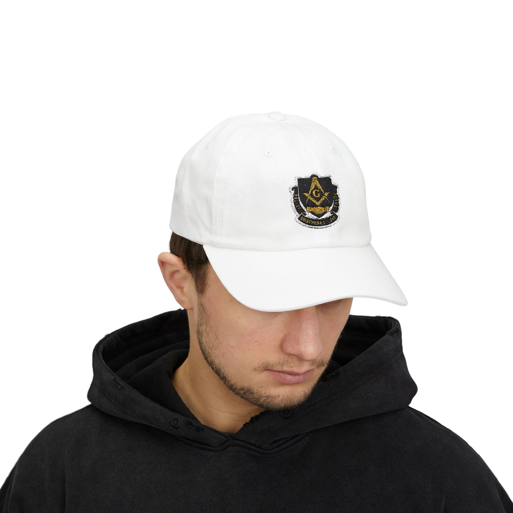 Master Mason Blue Lodge Baseball Cap - Cotton Brotherly Love - Bricks Masons