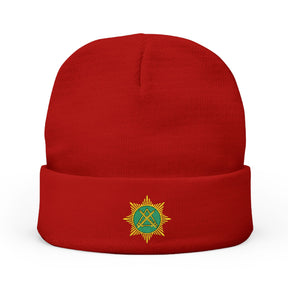 Knight Masons Beanie - Knit Embroidery Emblem - Bricks Masons
