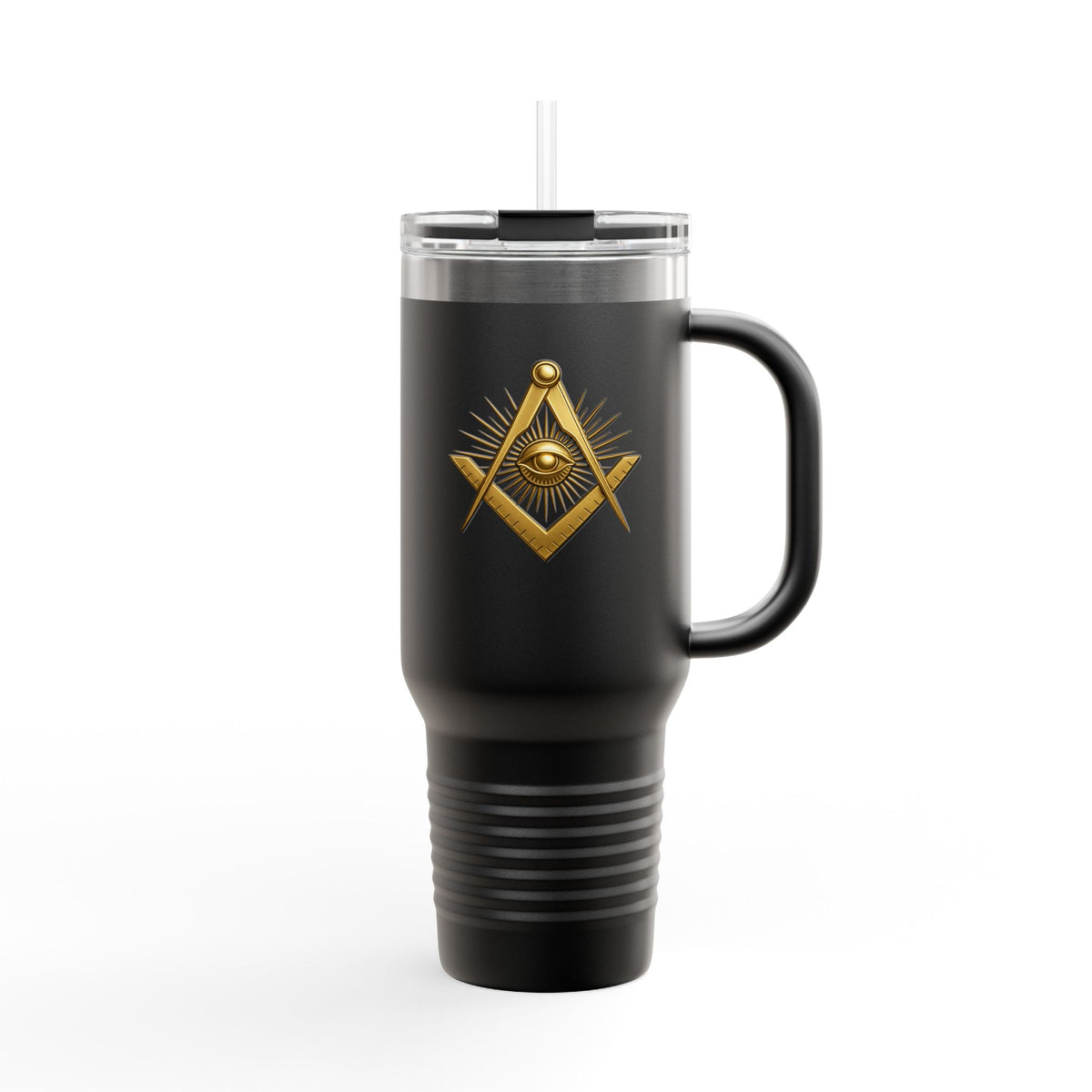 Master Mason Blue Lodge Ringneck Tumbler - Square & Compass with All-Seeing Eye
