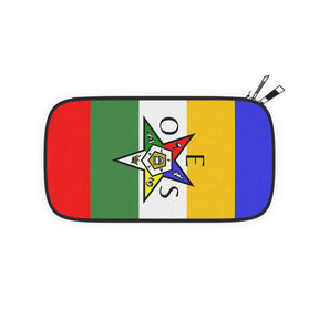 OES Passport Wallet - Colorful Star With Shoulder & Wrist Strap - Bricks Masons