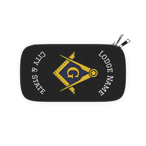 Master Mason Blue Lodge Passport Wallet - Customizable With Storage Pockets - Bricks Masons