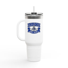 Master Mason Blue Lodge Ringneck Tumbler - 2B1 ASK1 with Square & Compass G