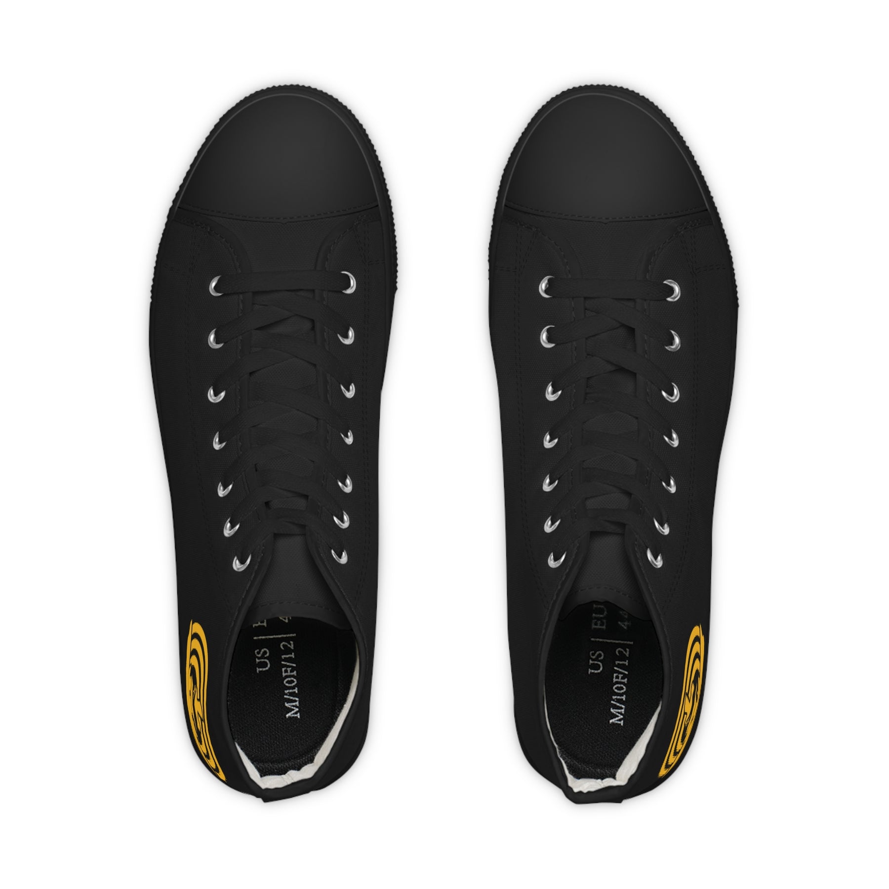 Royal Ark Mariner Sneaker - High Top Black & White Golden Emblem - Bricks Masons