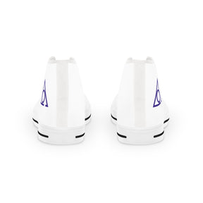 LOCOP Sneaker - High Top Black & White Purple Emblem - Bricks Masons