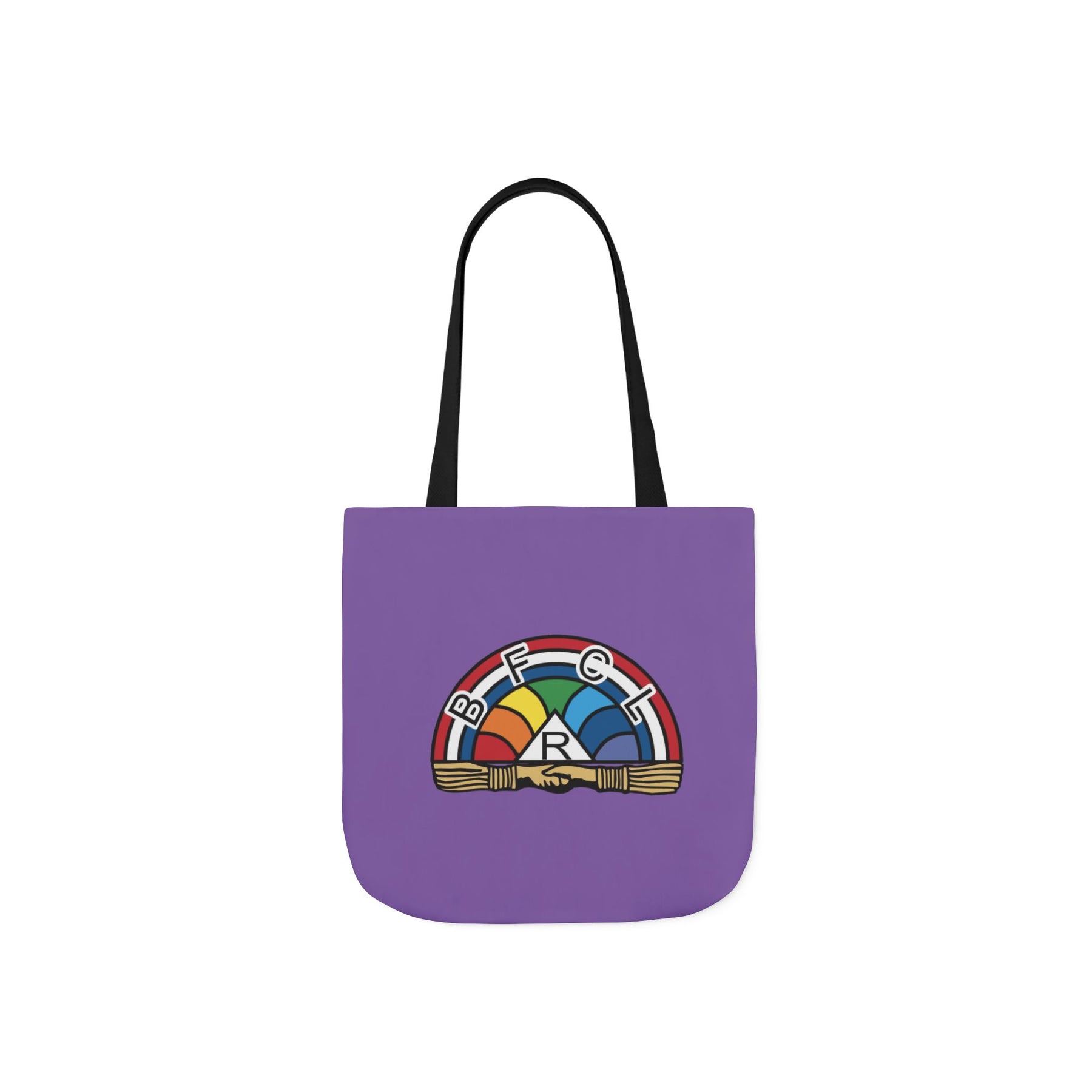 International Order of The Rainbow For Girls Tote Bag - Colorful Polyester - Bricks Masons