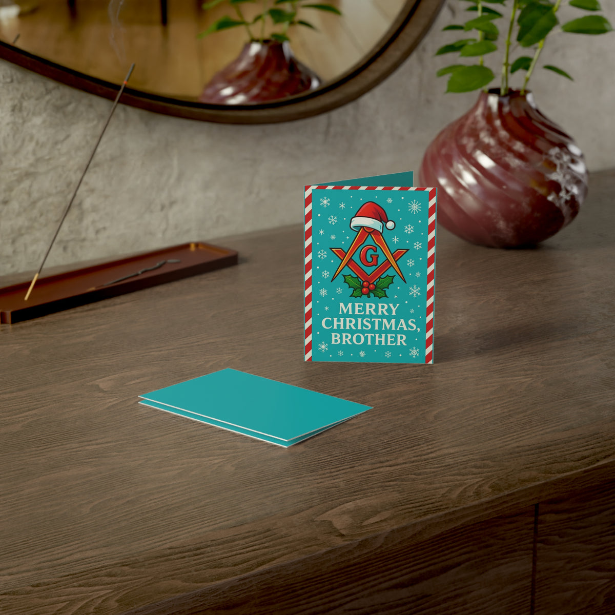 Master Mason Blue Lodge Greeting Card -  (1, 10, 30, and 50pcs) - Bricks Masons