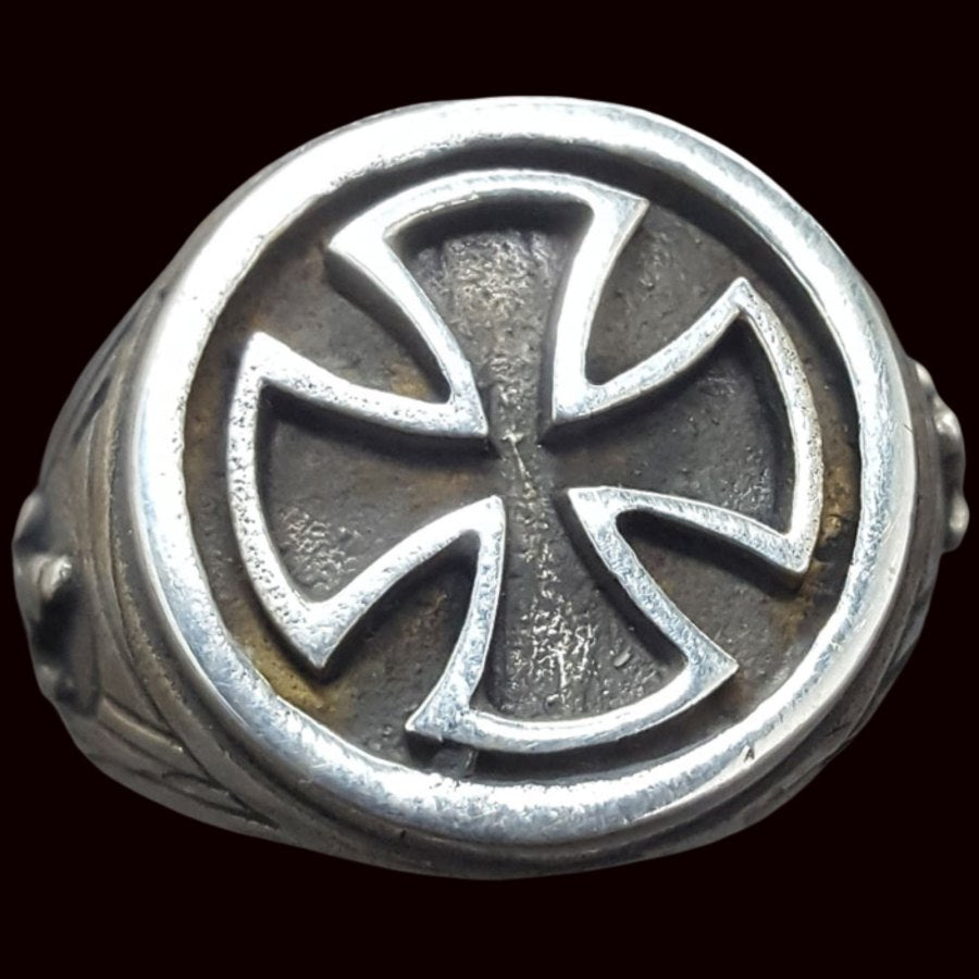 Templar Cross Ring in Silver 1.7 cm 9 g Art 288 - Bricks Masons