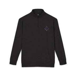 Master Mason Blue Lodge Sweatshirt - Square & Compass G USA Flag Pattern Embroidery