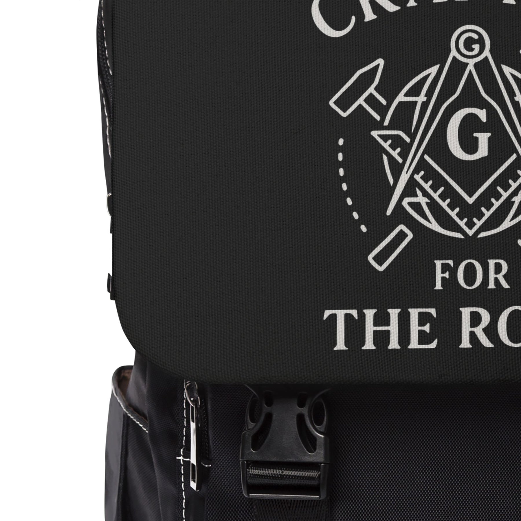 Master Mason Blue Lodge Backpack - Full Black Crafted For The Road - Bricks Masons
