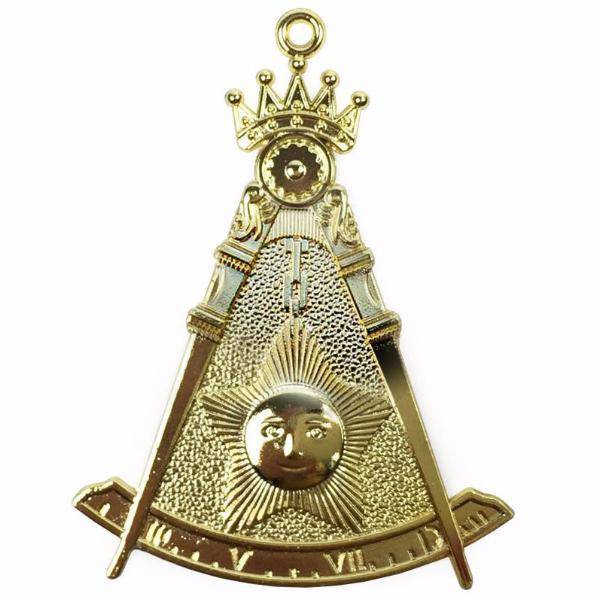 Past Master Blue Lodge Collar Jewel - Gold Craft