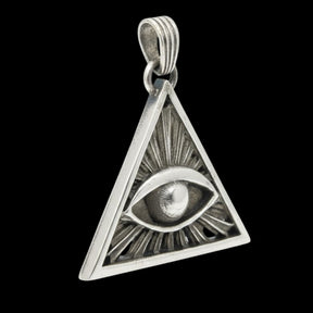 Masonic Medal Visor Eye in Silver 4 X 3 Cm 10 Gr Art 305 - Bricks Masons