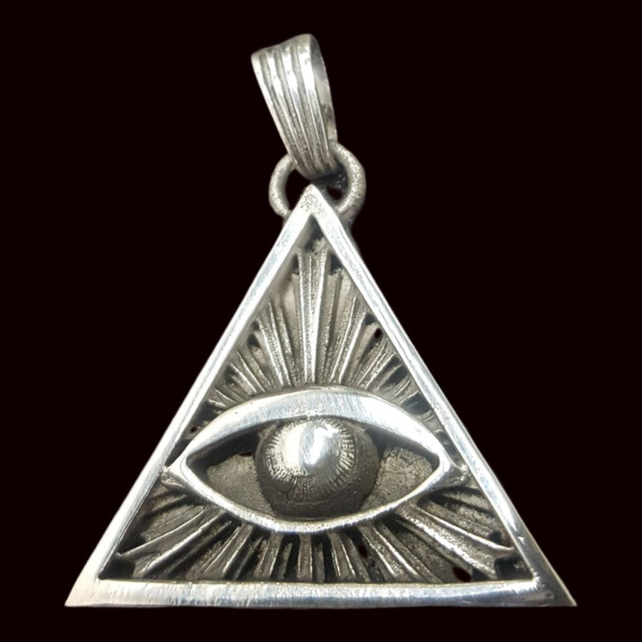 Masonic Medal Visor Eye in Silver 4 X 3 Cm 10 Gr Art 305 - Bricks Masons