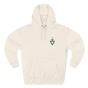 Allied Masonic Degrees Hoodie - Embroidered AMD Emblem - Bricks Masons